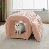 Hyleory Easy-Connected Footrest Stool Pet-Friendly - 2-in-1 Bed Bench & Play Tunnel with 2 Removable Pads - 2 of 4