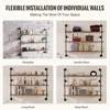 Munora Industrial Pipe Shelf 3 Tier 48x9.84in Wall-Mount for Kitchen Bedroom - 4 of 4