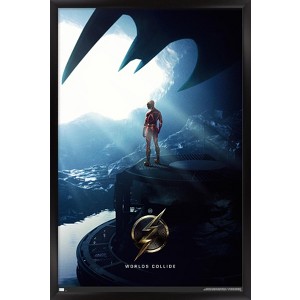 Trends International DC Comics Movie The Flash - Batcave One Sheet Framed Wall Poster Prints - 1 of 4