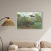 Art Remedy Monet - Garden with Dahlias Impresionism Landscape Wall Art Framed - 2 of 4