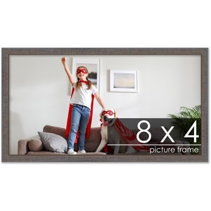PosterPalooza | Panoramic Textured Grey Picture Frame - UV Acrylic, Foam Board Backing, Hanging Hardware - 1 of 4
