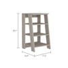 SEVOBAL Utility Storage Shelves Vertical Cabinet with Four Open Shelves for Living Room and Bedroom Storage, Gray, 16.9"*17.3"*29.7" - 2 of 4