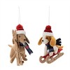 Plush Ski and Sled Dog Ornament (Set of 6) - 3 of 4