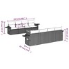 vidaXL 9 Piece Patio Sofa Set with Cushions Black Poly Rattan - Black and Cream - 3 of 4