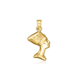 Ross-Simons 10kt Yellow Gold Nefertiti Pendant Size 0.88 - 1 of 3