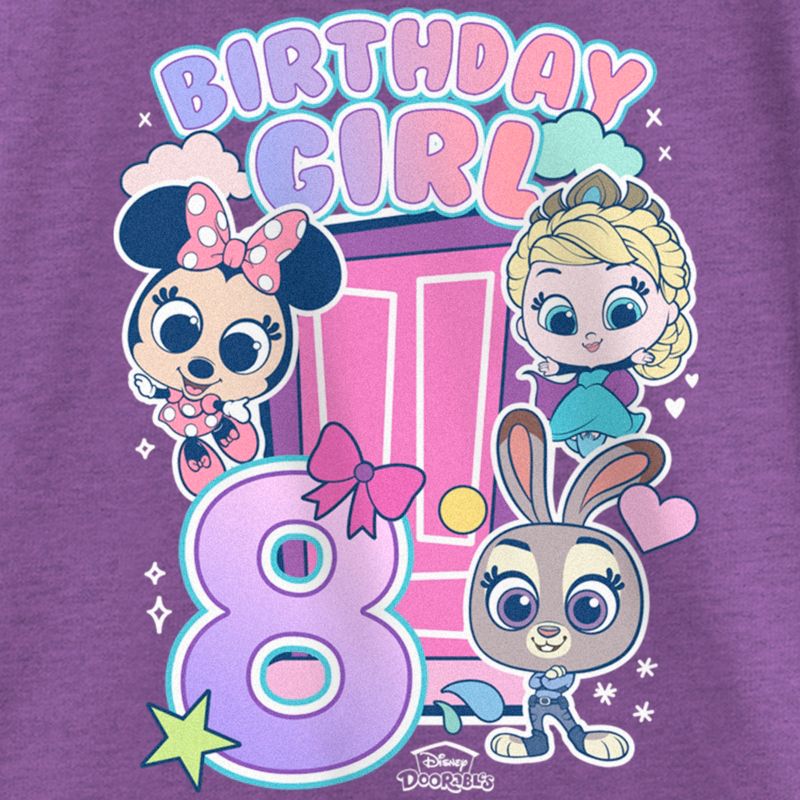 Girl's Doorables Birthday Girl 8 T-Shirt, 2 of 5