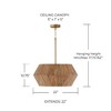 Capital Lighting Nadeau 4 - Light Pendant in  Light Wood/Patinaed Brass - 2 of 4