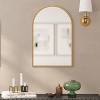 Merrick Lane Arched Metal Framed Wall Mirror for Entryways, Dining Rooms, and Living Rooms - 2 of 4