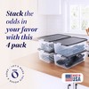 Homz Secure Latch Large Clear Stackable Storage Container w/ Lid - 2 of 4