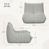 Bean Bag Chair for Adults, Giant Fireside Chair, Bean Bag Sofa with High Density Foam for Living Room - 3 of 4
