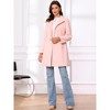 Allegra K Women's Stand Collar Long Sleeve Winter Outerwear Coat - 3 of 4