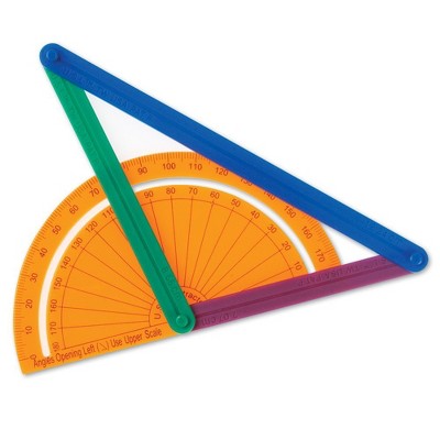 Learning Resources AngLegs, Protractor, 72 Pieces, Ages 5+