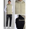 Lars Amadeus Men's Warm Sleeveless Puffer Detachable Hooded Winter Padded Vest - 4 of 4