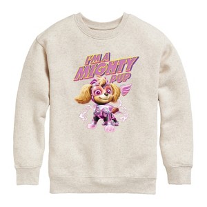 Boys' - Paw Patrol - I'm A Mighty Pup Graphic Long Sleeve Fleece Sweatshirt - 1 of 4
