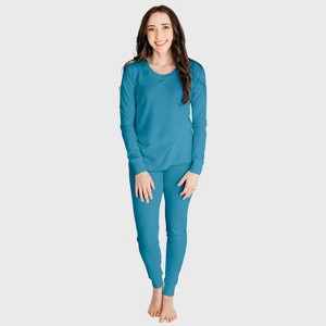 City Threads Women's Soft & Cozy Thermal Long Johns 2-Piece Set, USA-Made, Comfortable Adult Loungewear - 1 of 4