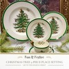 Spode Christmas Tree 5-Piece Place Setting, Dinner Plate 10.5 Inch, Salad Plate 8 Inch, Bread and Butter Plate 6.5 Inch, Teacup and Saucer 7 oz - image 2 of 4