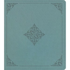 ESV Journaling Study Bible (Trutone Over Board, Paris Sky, Fleur-De-Lis Design) - (Leather Bound) - 1 of 1