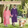 Inhand Gray Fuzzy Wearable Hoodie Blanket - Oversized Cozy Polyester Sweatshirt for Women, One Size Fits All - The Perfect Warm Gift - 4 of 4
