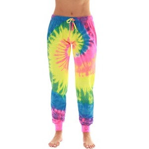 Just Love Loop Terry Tie Dye Jogger Pants for Women - 1 of 3