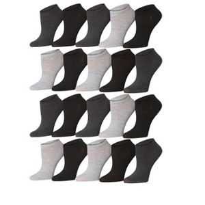Tipi Toe Women's 20 Pairs Colorful Patterned Low Cut/No Show Socks - 1 of 4