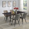 Coaster,Brassie Upholstered Swivel Dining Side Chair Grey (Set of 2) - 3 of 4