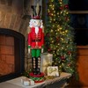 Haute Decor 37" Christmas Nutcracker Green/Red - 3 of 4