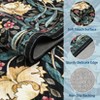 Floral Hallway Rugs  Washable Non Slip Throw Carpet Runner for Laundry Bathroom Kitchen Retro Accent Floor Cover - 3 of 4
