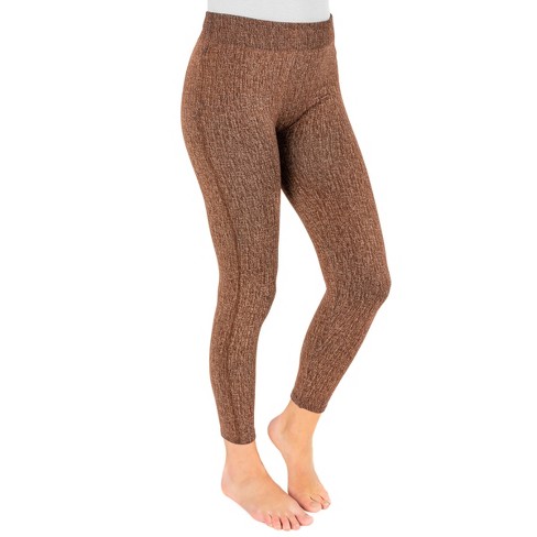 Muk Luks Womens Faux Denim Leggings, Brown, Small/medium : Target