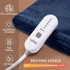 Heated Blanket Electric Throw, Reversible Two-Color Flannel Heating Blankets, Soft Heated Throws for Couch with 5 Heat Setting - 3 of 4