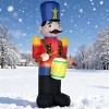 TopComfy Decorative Holiday Scene Props 8ft Lawn Garden Party Christmas Decorations Inflatables Nutcracker Toy for Holiday, White, 9.46"*7.88"*7.09" - 2 of 4