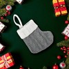 Unique Bargains Christmas Stockings Knitted Fabric 4.13"x4.13" 1 Pc - 2 of 4