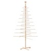 Wooden Christmas Tree Natural Wood Solid pine wood, Bamboo - 2 of 4