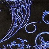 metallic black / royal