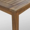 Peyton 2pc Acacia Wood Loveseat and Coffee Table Set - Teak/Beige - Christopher Knight Home - 3 of 4