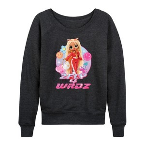 Women's - LOL Surprise! - 2Fly 4 Wrdz Lightweight French Terry Wide Neck Long Sleeve Shirt - 1 of 4
