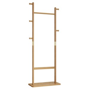 OUTSUPPLY Solid Wood Coat Rack, Easy Assemble, Space-Saving for Bedroom, Entryway, Living Room, Durable & Stylish - 1 of 4