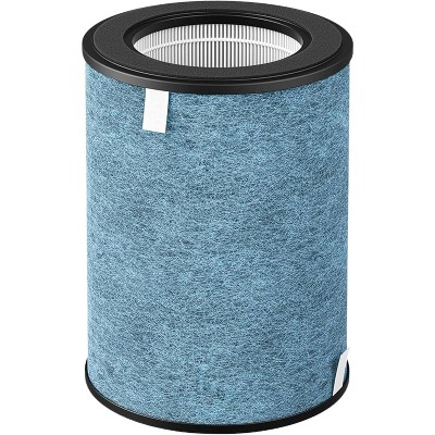 Nispira HP302 3-in-1 True HEPA Activated Carbon Filter Replacement for Shark Air Purifier MAX HP200 HP300 Series Part # HE2FKBAS, HE2FKBASMB, 1 Pack