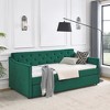 Lycvki Upholstered Tufted Sofa Bed with Twin Size Trundle, No Mattress - 2 of 4