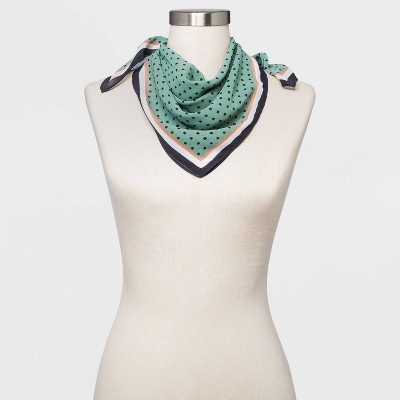 Women's Geo Print Scarf - A New Day™ Green