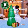 Costway 6 FT Tall Inflatable Snowman and Tree Set Christmas Decoration w/ LED Lights - 3 of 4