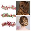 Unique Bargains Women's Rhinestones Hair Clips Accessories Hair Barrettes 3 Pcs - 2 of 4