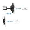 Mount-It! Full Motion TV Wall Mount | Heavy-Duty Dual Arm Articulating TV Bracket for 50 - 70 Inches Screen | VESA Compatible up to 800x450mm | Black - 3 of 4