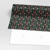 30" 50 sq ft Christmas Roll Wrap Sweater Pixel Print on Black - Wondershop™ - 3 of 3