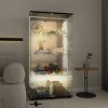 Syemin Decorative Storage Cabinets Display Cabinet with Glass Doors, Tempered Glass Display Cabinet, Storage Cabinet, Black, 30.91"*13.58"*64.69" - 2 of 4