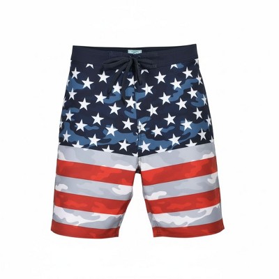 Burnside Men's Boardshorts Stars and Stripes USA | Red, White, Blue 30 — фото 2