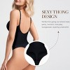 Nebility™ Seamless Backless Thong Bodysuit - Tummy Control Shapewear with Adjustable Straps - 3 of 4