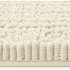 Home Mart Goods Cream Soft Cozy Plush Chenille Contour Bath Mat Bathroom Rug - 4 of 4