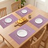 REGALWOVEN Placemats Set of 6 Woven Placemats for Dining Table Decor Indoor Washable Kitchen Table Mat Wipe Clean - 3 of 4