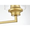 Elegant Lighting Ronnie 3 light Chrome and Clear Bath Sconce - 4 of 4