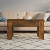 vidaXL Coffee Table Smoked Oak Engineered Wood 39.8 in x 19.3 in x 20.5 in - 3 of 4
